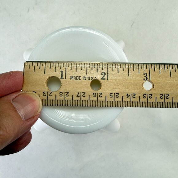 Vintage Art Glass White Handkerchief Vase - Picture 11 of 11